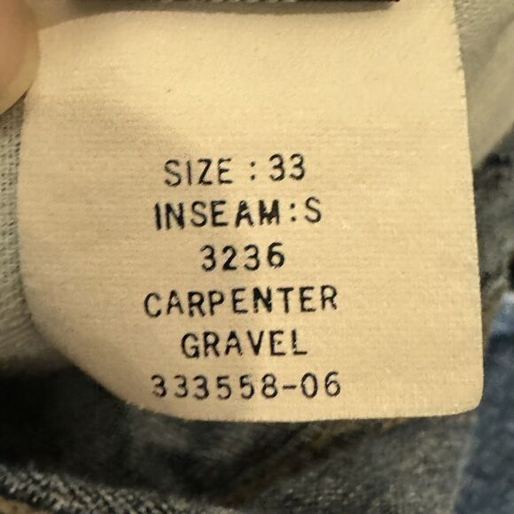 Vintage Structure Carpenter Jeans Men’s Sz 33/29 Baggy Skater 90s - Picture 7 of 7